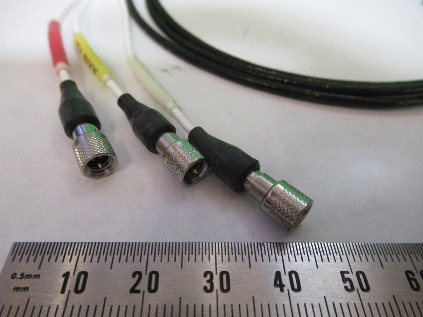 4 Feet Triaxial Cable 1/4-28 jto 10-32 for Piezo Accelerometer Pictured