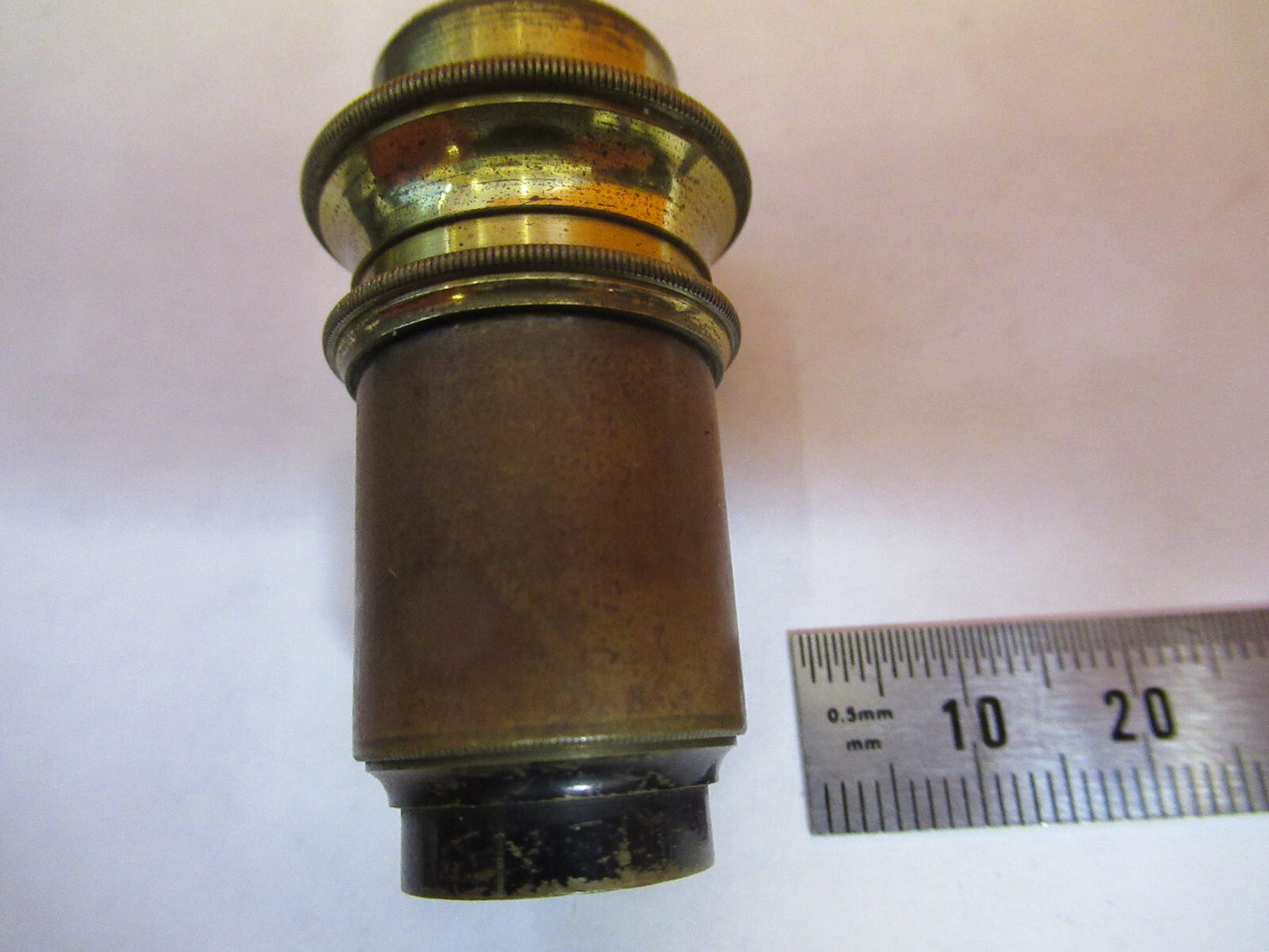 ANTIQUE SWIFT LONDON LENS BRASS OBJECTIVE MICROSCOPE AS PICTURED 47-FD-04