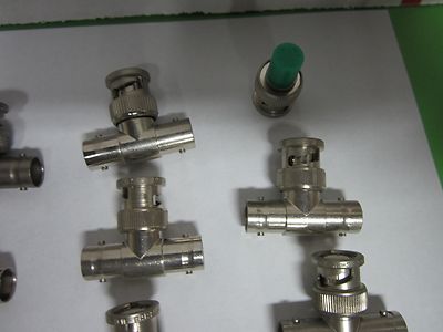 LOT 16 EA BNC T's ADAPTORS ETC FREQUENCY RF MICROWAVE BIN#FI-V-70