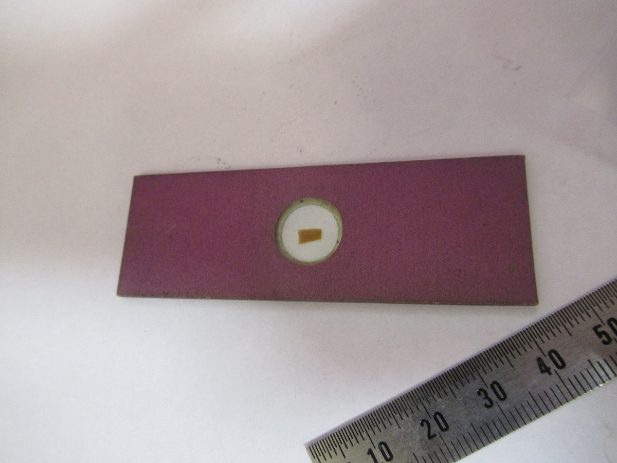 ANTIQUE VICTORIAN PREPARED SLIDE LONDON MICROSCOPE PART AS PICTURED 11-DT-B
