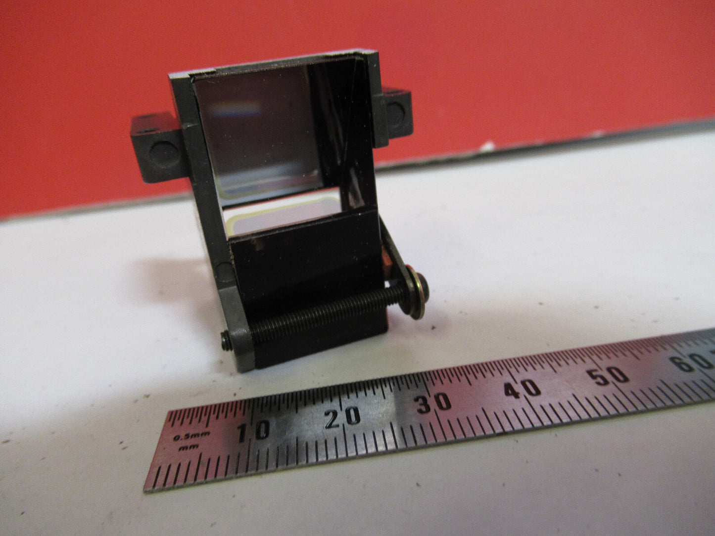 MEIJI JAPAN MOUNTED GLASS PRISM MICROSCOPE PART AS PICTURED X8-B-38