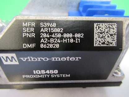 MEGGITT VIBRO-METER IQS450 204-450-000-002 MODULE for PROXIMITY SENSOR Q7-A-01