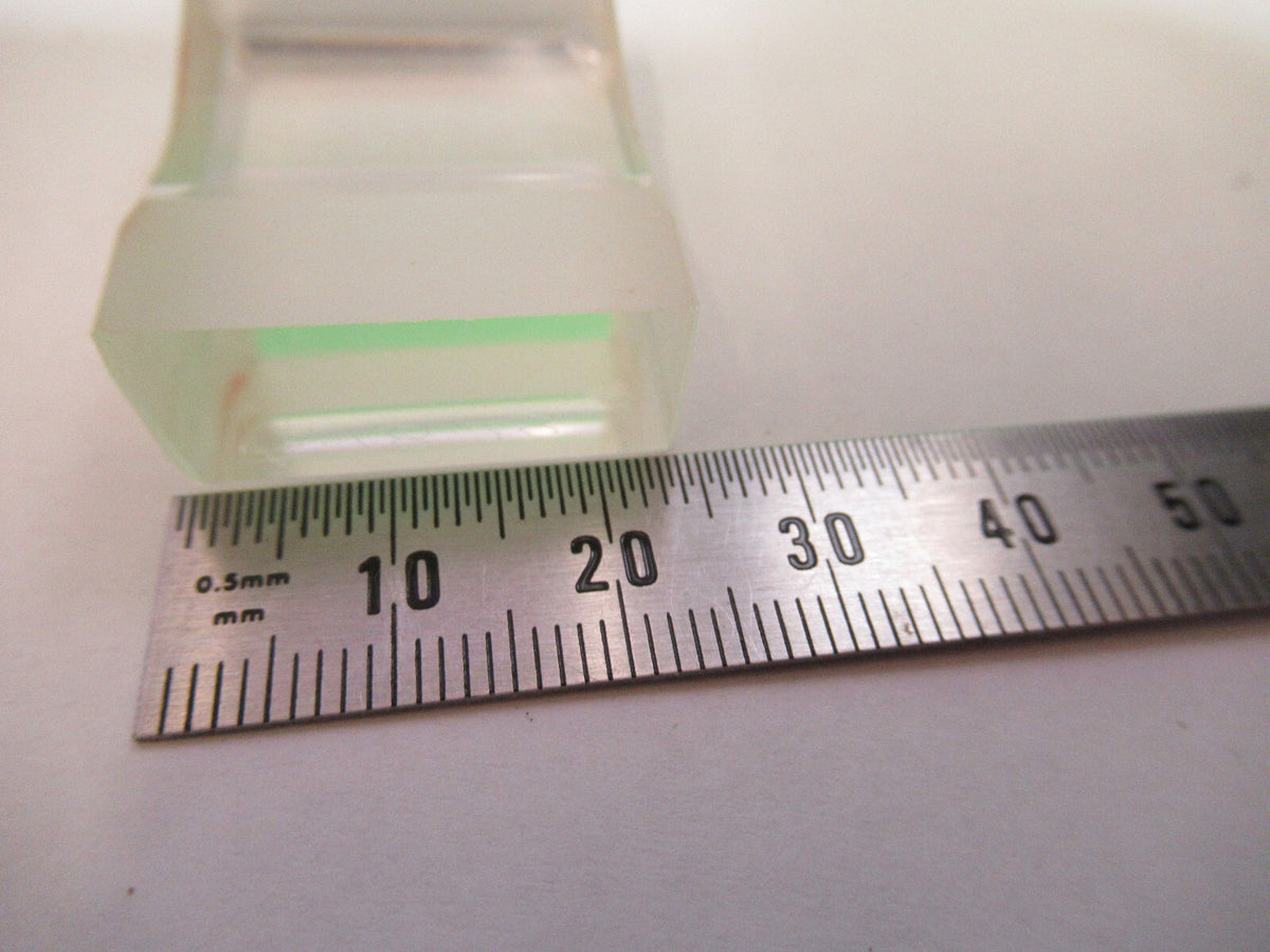 OPTICAL  RECTANGULAR PLANO CONCAVE LENS OPTICS AS PICTURED 80-B-12