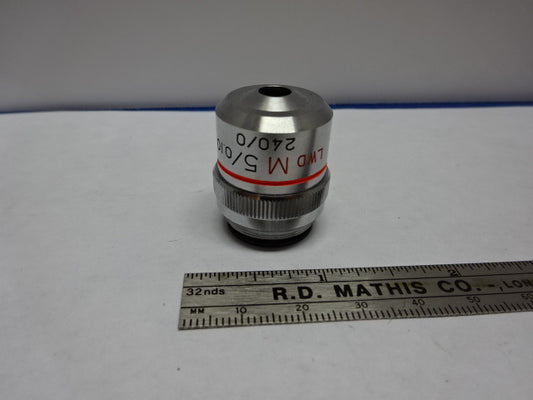 Microscope Part Unitron Japan Objective Lwd M 5X Infinity Optics