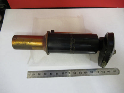 Antique Brass Bausch & Lomb Tubus + Nosepiece Microscope Part