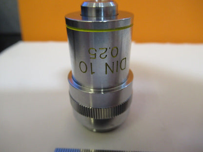 EDMUND SCIENTIFIC JAPAN 10X OBJECTIVE OPTICS MICROSCOPE PART AS PICTURED A4-A-34
