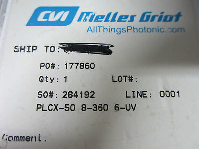 MELLES GRIOT OPTICAL DEVICE UV LASER OPTICS BIN#4T ii