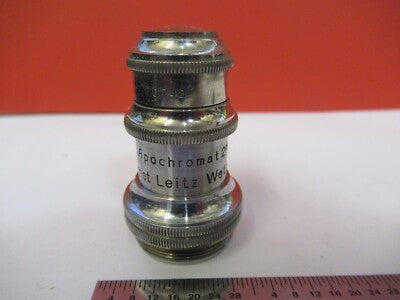 Antique Ernst Leitz Germany Apo 2mm Objective Microscope Part AS Pic