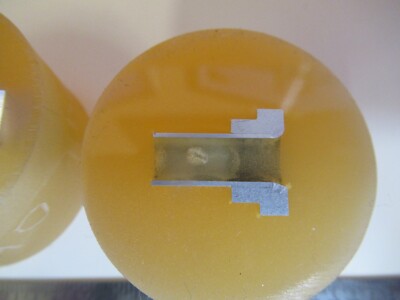 Los 2 Stück METALLOGRAPHISCHES METALLQUERSCHNITTPROBE MIKROSKOPISCHE PROBE &amp;A7-A-31
