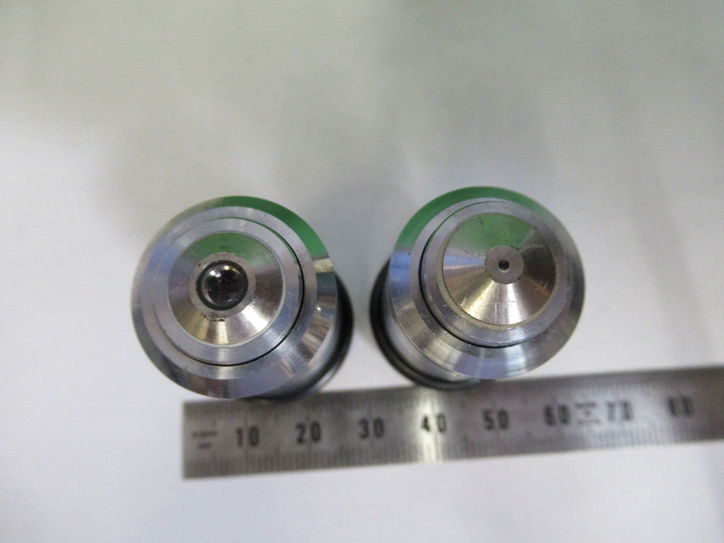 LOT OBJECTIVE OLYMPUS JAPAN 40X 100X MICROSCOPE PART AS PICTURED T4-B-27