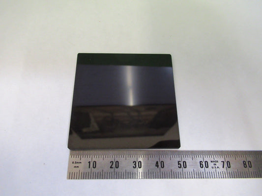 OPTICAL GLASS SQUARE 50mm DARK RED FILTER OPTICS AS PICTURED U8-A-69