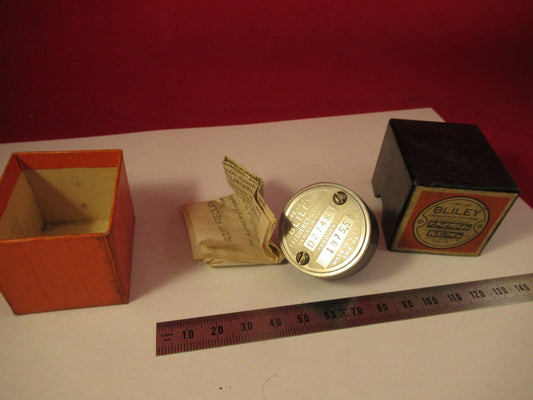 Vintage 1940's Quartz Crystal Bliley Electric Co. LD2 Frequency 1975.5 Kc + Box