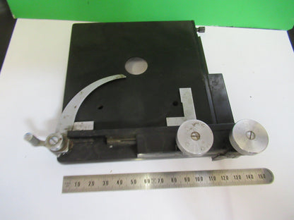 BAUSCH LOMB VINTAGE STAGE TABLE XY ANTIQUE MICROSCOPE PART AS PICTURED &Q4-A-46