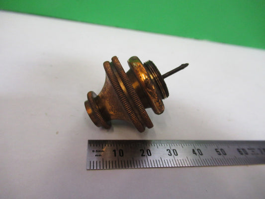 BAUSCH LOMB ANTIQUE BRASS SPRING ADJUST MICROSCOPE PART AS PICTURED Y4-FT-84