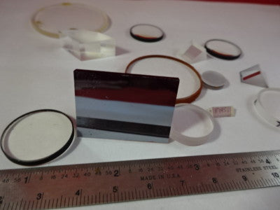 Lot Optical Glass Lenses Prisms Filters Laser Optics
