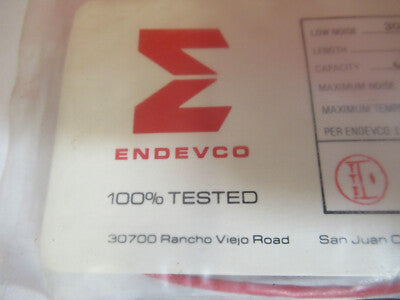 PCB ENDEVCO LOW NOISE CABLE 12in 3090C for accelerometer  AS PICTURED &Q1-FT-63