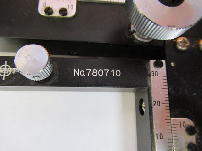 JAPAN SWIFT  XY CLIPS STAGE MICROSCOPE PART AS PICTURED Y3-A-105