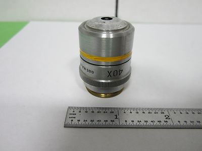Microscope Objective 40X [scratched] Bausch & Lomb Optics AS IS Bn