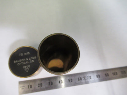 ANTIQUE BAUSCH LOMB BRASS CAN OBJECTIVE MICROSCOPE PART AS PICTURED  V1-A-03