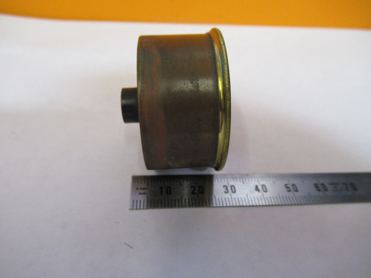 ANTIQUE BRASS ENGLAND RJ BECK CONDENSER PART MICROSCOPE PART AS PICTURED Y2-A-67