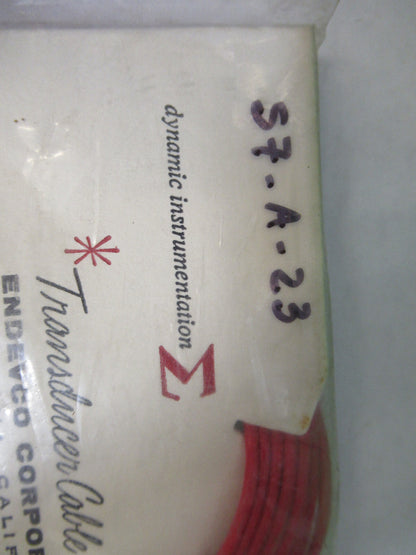 PCB ENDEVCO LOW NOISE CABLE 3090AM27 for accelerometer  AS PICTURED S7-A-23