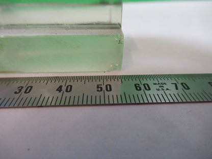 OPTICAL RARE GLASS BLOCK MIL SPEC THICK LASER OPTICS AS PICTURED G7-A-57