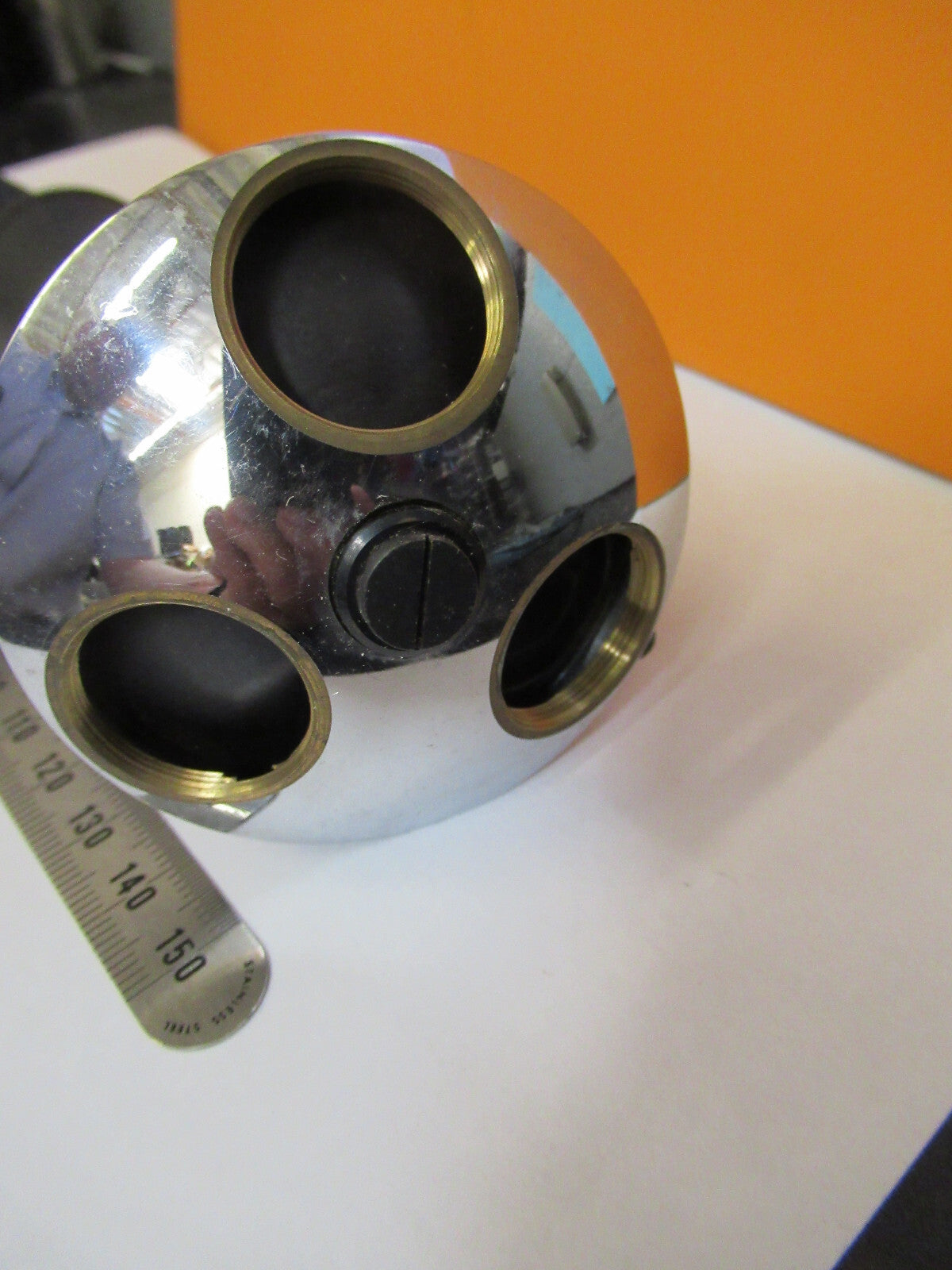 LEITZ WETZLAR GERMANY TUBUS + NOSEPIECE MICROSCOPE PART AS PICTURED S4-B-32