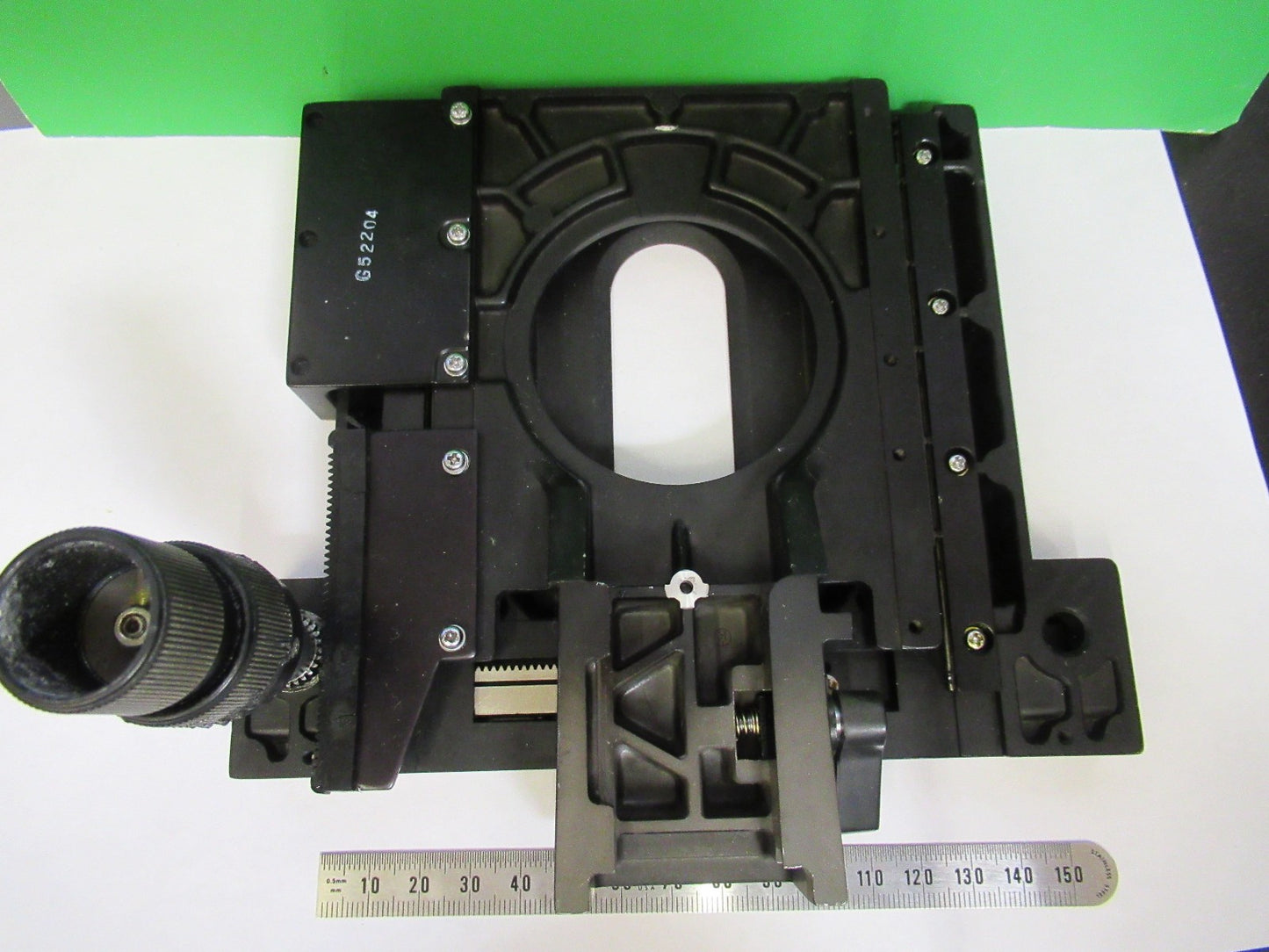 OLYMPUS JAPAN XY STAGE TABLE MICROSCOPE PART AS PICTURED T4-B-08