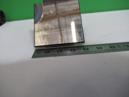 OLYMPUS JAPAN MOUNTED GLASS FLAT MIRROR MICROSCOPE PART AS PICTURED T4-A-27