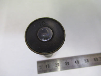 ANTIQUE BAUSCH LOMB 10X EYEPIECE OCULAR MICROSCOPE PART As Pictured T4-B-30