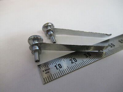 AO SPENCER PAIR CLIPS MICROSCOPE PART AS PICTURED Q3-B-82