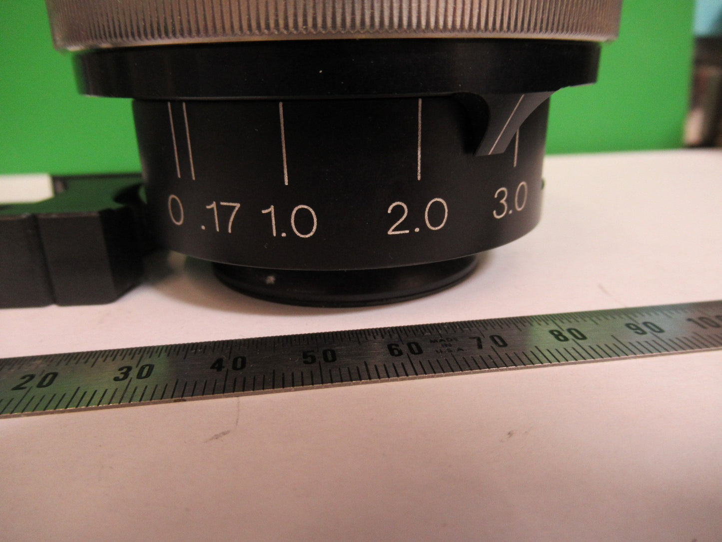 OLYMPUS JAPAN REFLECTIVE CONDENSER 15X OPTIC MICROSCOPE PART AS PICTURED T4-A-24