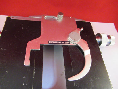 WILD HEERBRUGG SWISS M20 STAGE TABLE MIKROMETER-MIKROSKOP-TEIL WIE BESEHEN #F7-15