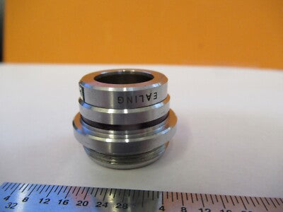 EALING 5X OBJECTIVE LENS MICROSCOPE PART OPTICS AS PICTURED &85-B-92