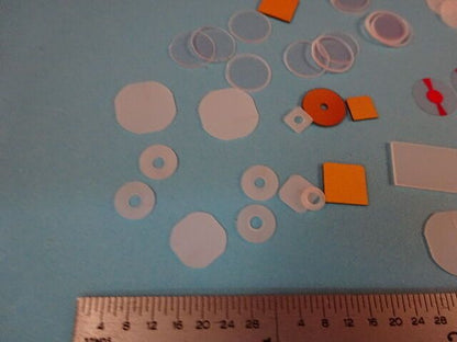 LOT QUARTZ CRYSTAL PIEZOELECTRIC BLANKS GOLD PLATED PIEZOELECTRIC SENSOR #AL-52