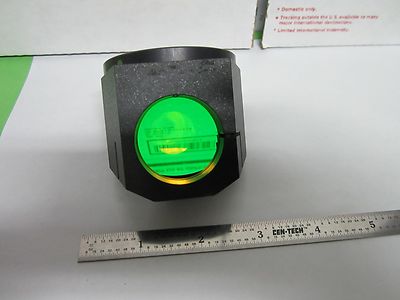 MICROSCOPE PART OPTICAL FILTER MOUNTED NICE OPTICS BIN#F3-06