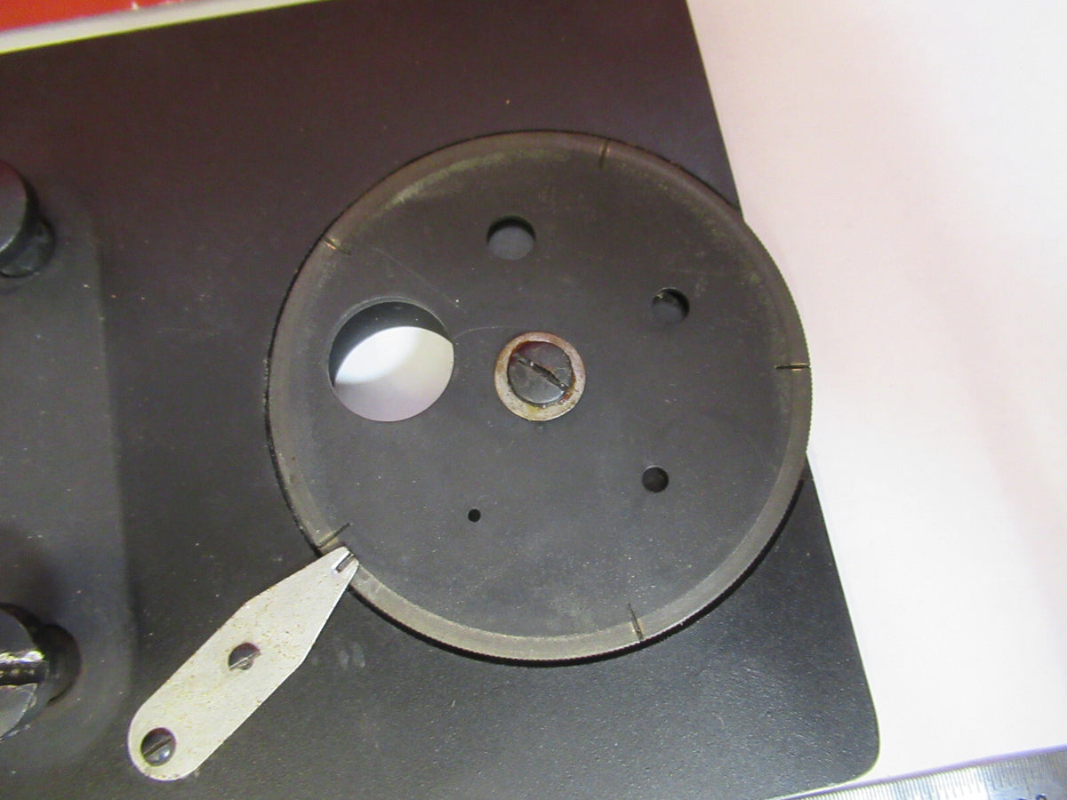 ANTIQUE STAGE TABLE AO SPENCER MICROSCOPE PART AS PICTURED S4-B-74