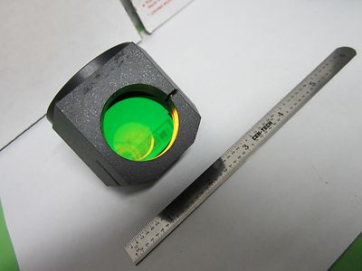 MICROSCOPE PART OPTICAL FILTER MOUNTED NICE OPTICS BIN#F3-06