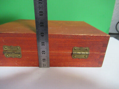 EMPTY WOOD BOX for SLIDE BAUSCH LOMB MICROSCOPE PART AS PICTURED R9-A-69
