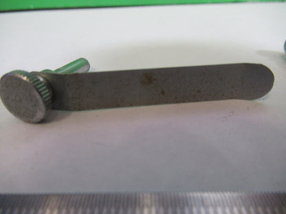 ERNST LEITZ GERMANY PAIR CLIPS STAGE MICROSCOPE PART AS PICTURED #R7-B-10x