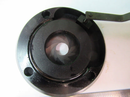 WILD HEERBRUGG SWISS IRIS DIAPHRAGM ASSEMBLY MICROSCOPE PART AS PICTURED G5-A-04