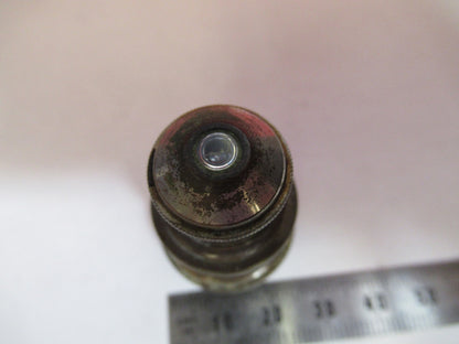 ANTIQUE BRASS BAUSCH LOMB 4mm OBJECTIVE LENS MICROSCOPE PART AS PICTURED T5-A-30
