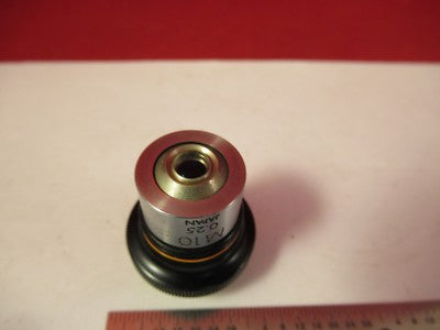 OLYMPUS JAPAN OBJECTIVE M10 10X MICROSCOPE PART OPTICS AS PICTURED &75-B-18