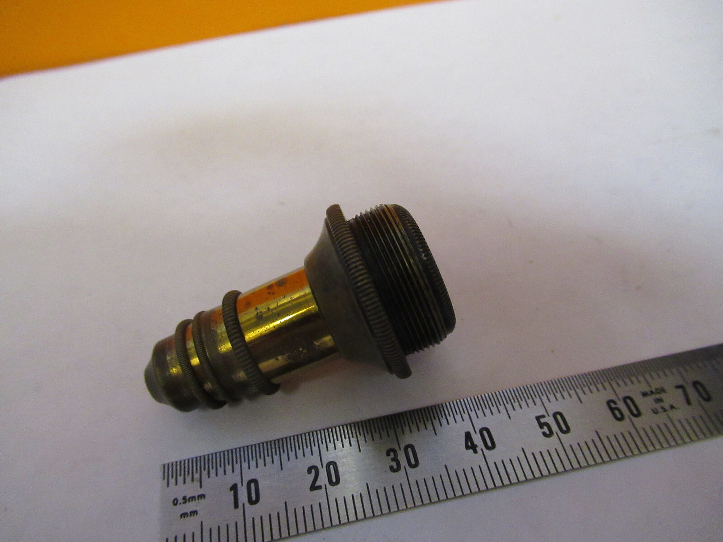 ANTIQUE SWIFT LONDON LENS BRASS OBJECTIVE MICROSCOPE AS PICTURED 47-FD-03