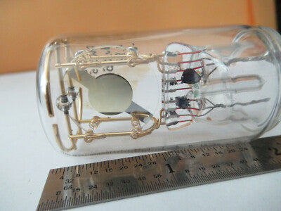 ANTIQUE RUSSIAN GLASS PKG RESONATOR QUARTZ CRYSTAL FREQUENCY CONTROL F3-A-61
