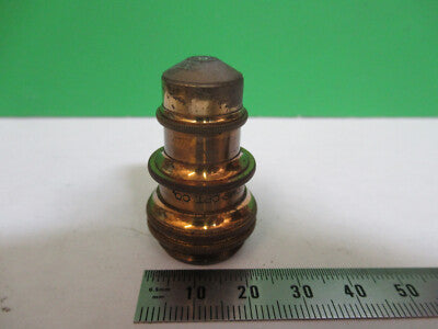 Antique Bausch & Lomb Brass Objective Lens Microscope Part