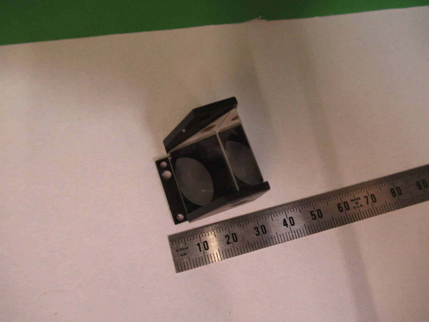 ANTIQUE BAUSCH LOMB OPTICS GLASS PRISM MICROSCOPE PART AS PICTURED #G5-A-109