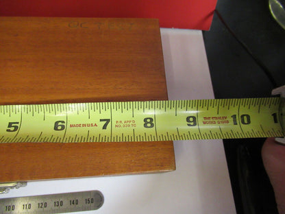 EMPTY WOODEN BOX BRUEL KJAER DENMARK MAHOGANY CASE ACCELEROMETER AS IS  Q2-128