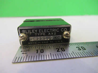 VINTAGE WWII BLILEY QUARTZ CRYSTAL AX2 14221.9 KC FREQUENCY RADIO AMATEUR S1-B28