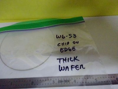 OPTICAL THICK SAPPHIRE WAFER  [chip on edge] LASER OPTICS AS IS BIN#W6-53